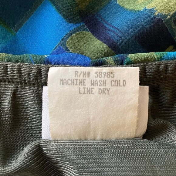 🔥 3/$15 🔥 Clio Vintage 90's Geometric Pattern Pull On Skirt Size Large - Picture 7 of 7